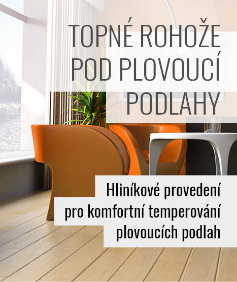 Topné rohože pod plovoucí podlahy. Hliníkové provedení pro komfortní temperování plovoucích podlah.